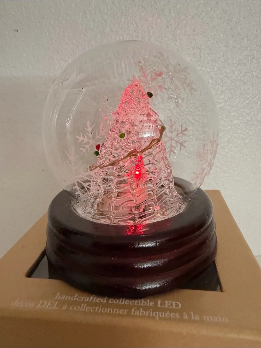 Pier 1 Handcrafted LED Christmas Tree Globe